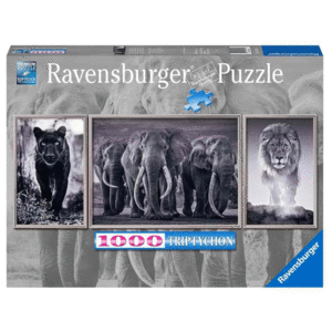 ROMPECABEZAS 1000 PZAS PANTERA, ELEFANTE, LEON RAVENSBURGER