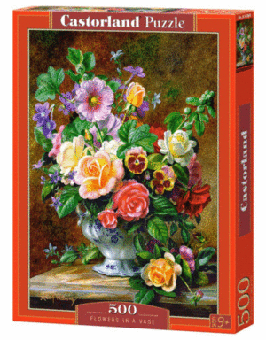 ROMPECABEZAS 500 PZAS FLOWERS IN A VASE CASTORLAND