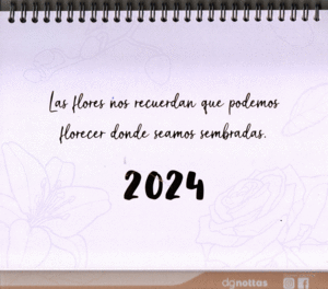 CALENDARIO 2024 ESCRITORIO BLOOM