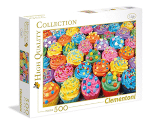 ROMPECABEZAS 500 PZAS CUPCAKES DE COLOR CLEMENTONI