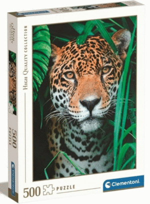 ROMPECABEZAS 500 PZAS JAGUAR EN LA JUGLA CLEMENTONI
