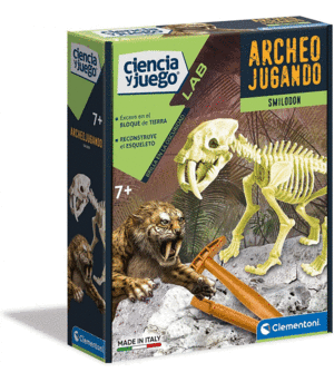 ARQUEOJUGANDO SMILODON BRILLA EN LA OSCURIDAD CLEMENTONI
