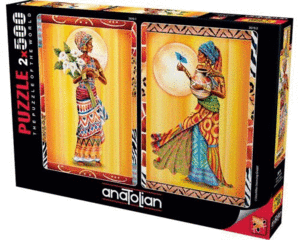 ROMPECABEZAS 2 X 500 PZAS AFRICAN LADIES ANATOLIAN