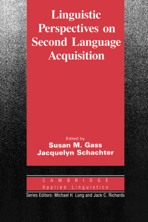 LINGUISTIC PERSPECTIVES ON SECOND LANGUAGE ACQUISITION