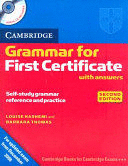 CAMBRIDGE VOCABULARY FOR FIRST CERTIFICATE STUDENT BOOK WITH ANSWERS AND AUDIO CD