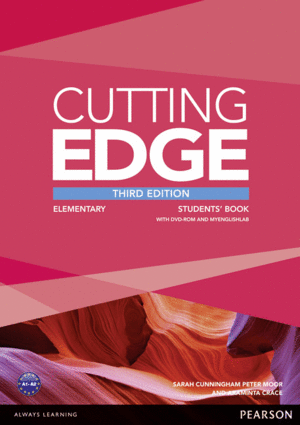 CUTTING EDGE 3RD EDITION ELEMENTARY STUDENTS' BOOK WITH DVD AND MYENGLISHLAB PAC
