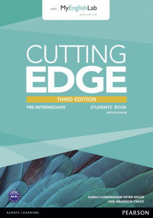 CUTTING EDGE 3RD EDITION PRE-INTERMEDIATE STUDENTS' BOOK WITH DVD AND MYENGLISHL