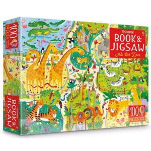 ROMPECABEZAS AT THE ZOO BOOK & JIGSAW. USBORNE