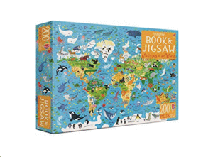 ROMPECABEZAS USBORNE BOOK AND JIGSAW ANIMALS OF THE WORLD