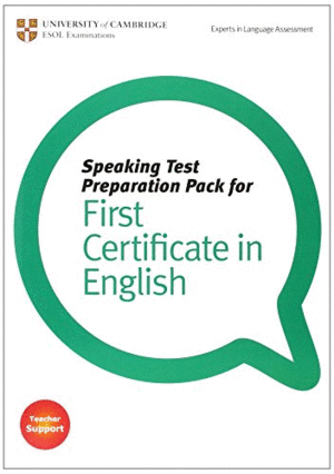 SPEAKING TEST PREPARATION PACK FOR FCE PAPERBACK WITH DVD